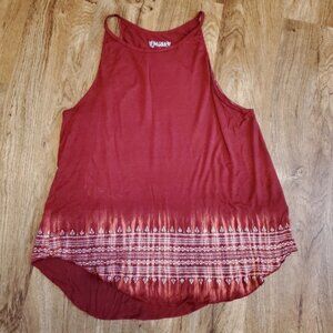 Mudd Large Maroon Tank Top